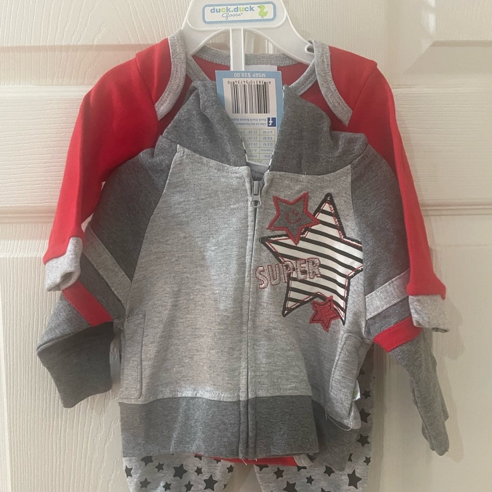 Three-piece boys matching set